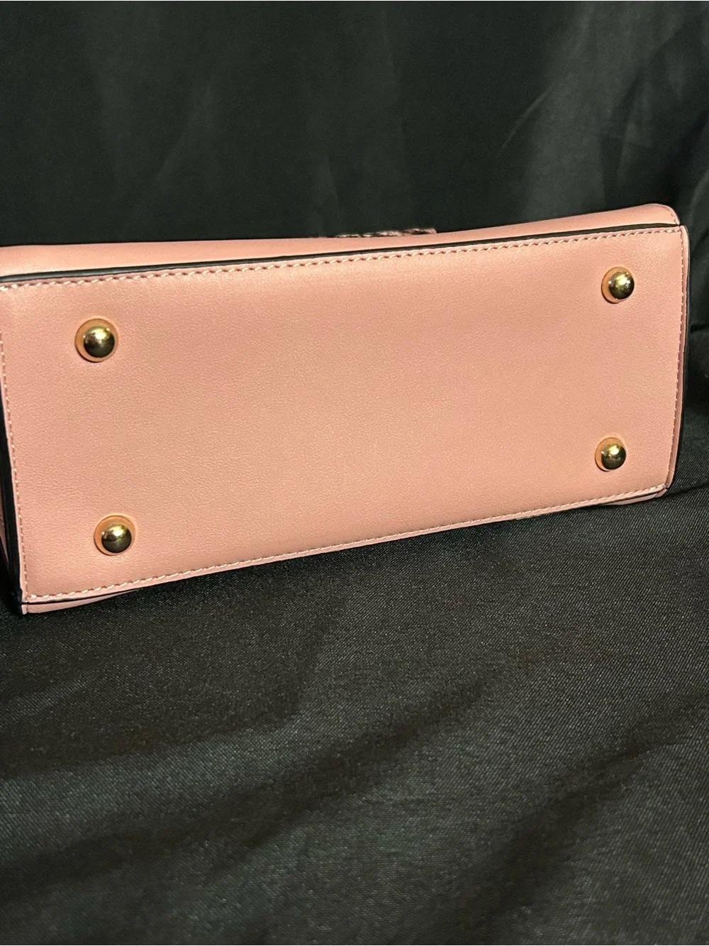 Dune London Pink Snake-Print Top Handle Crossbody Bag Sanitizer Holder NWOT